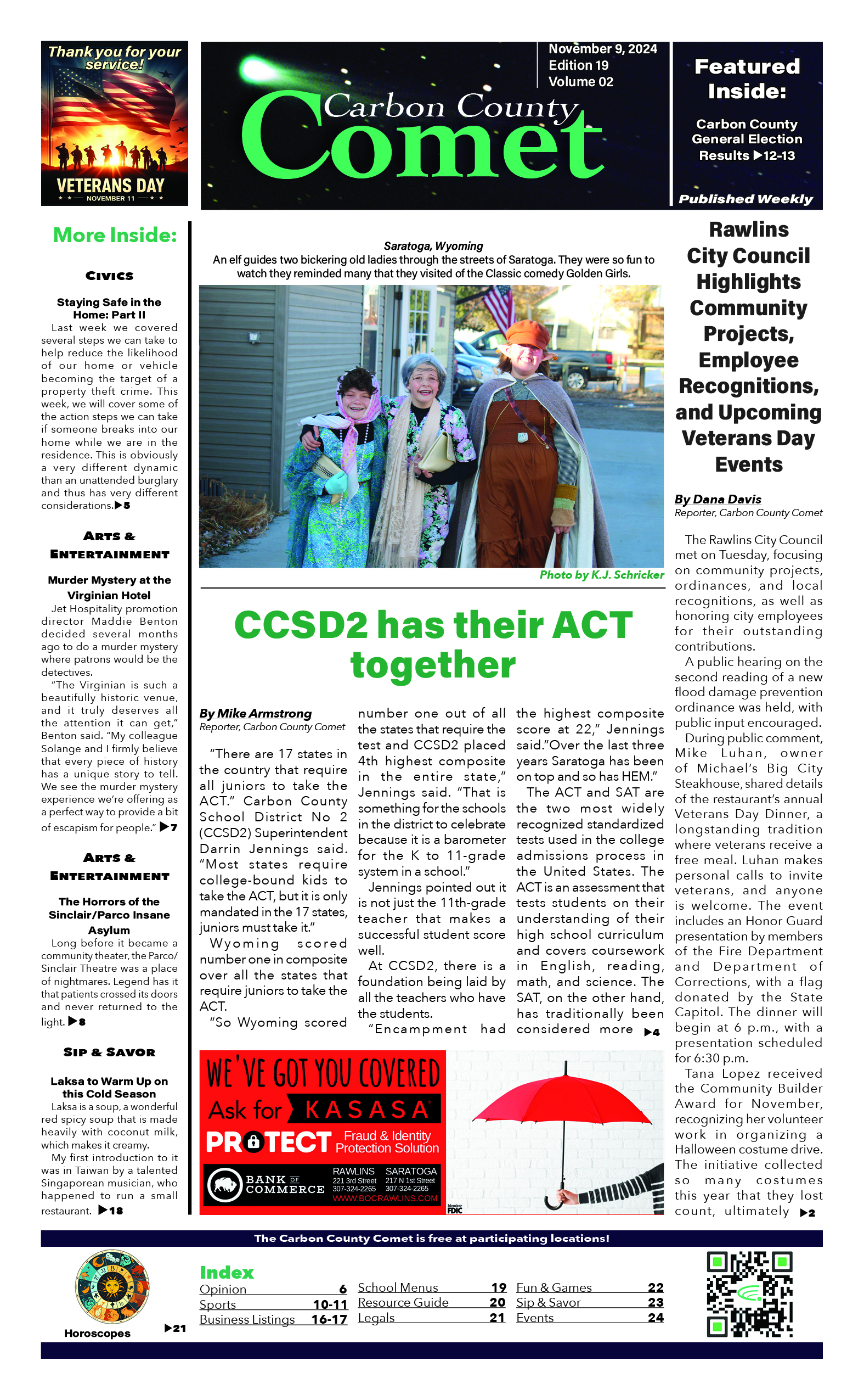 Carbon County Comet - Staff Photo - Create Article