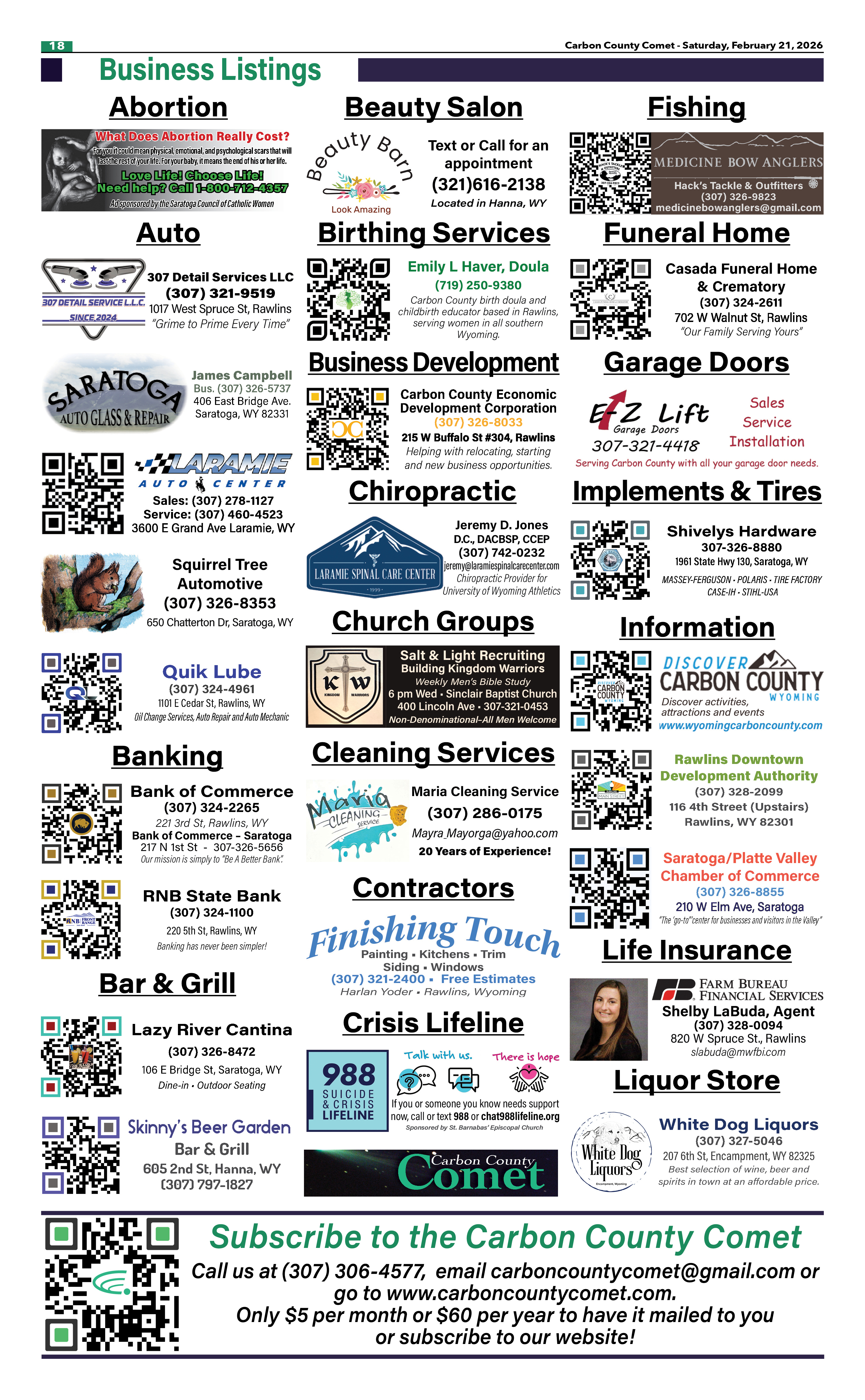 Carbon County Comet - Staff Photo - Create Article