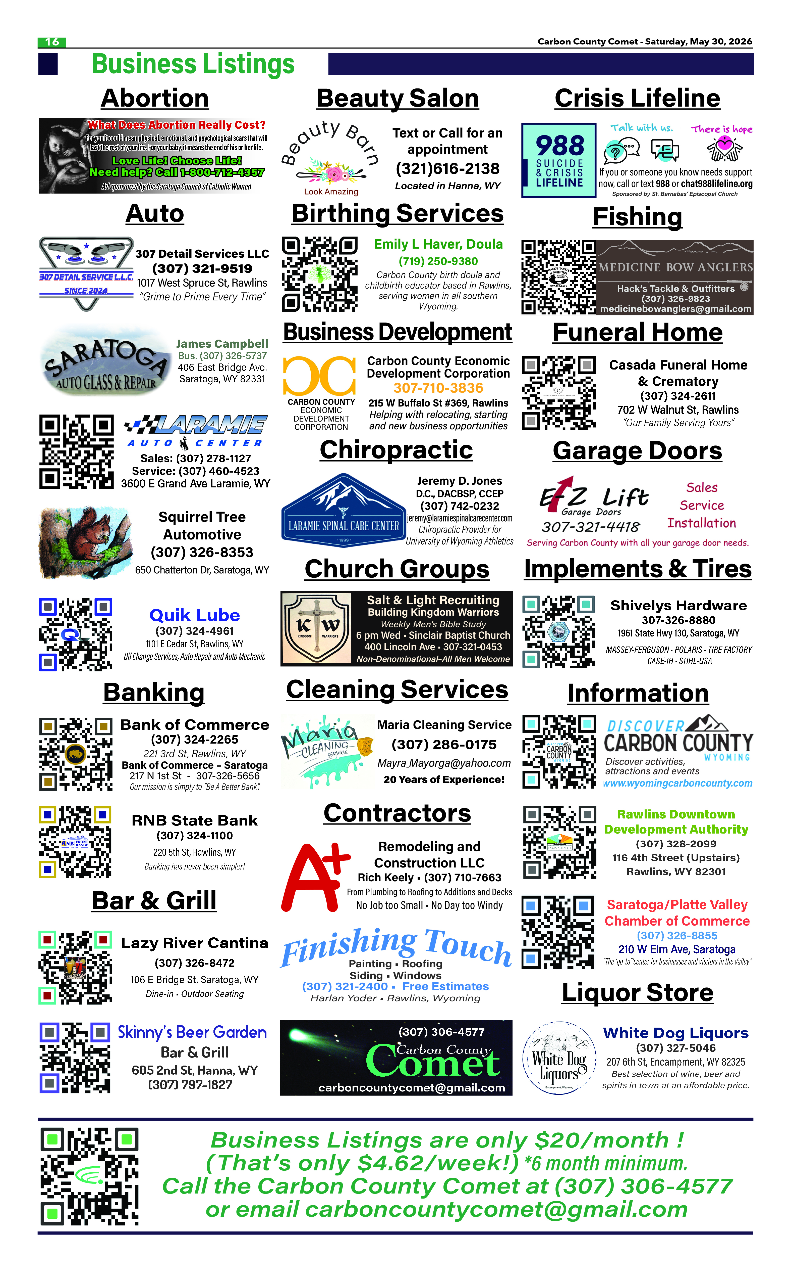 Carbon County Comet - Staff Photo - Create Article